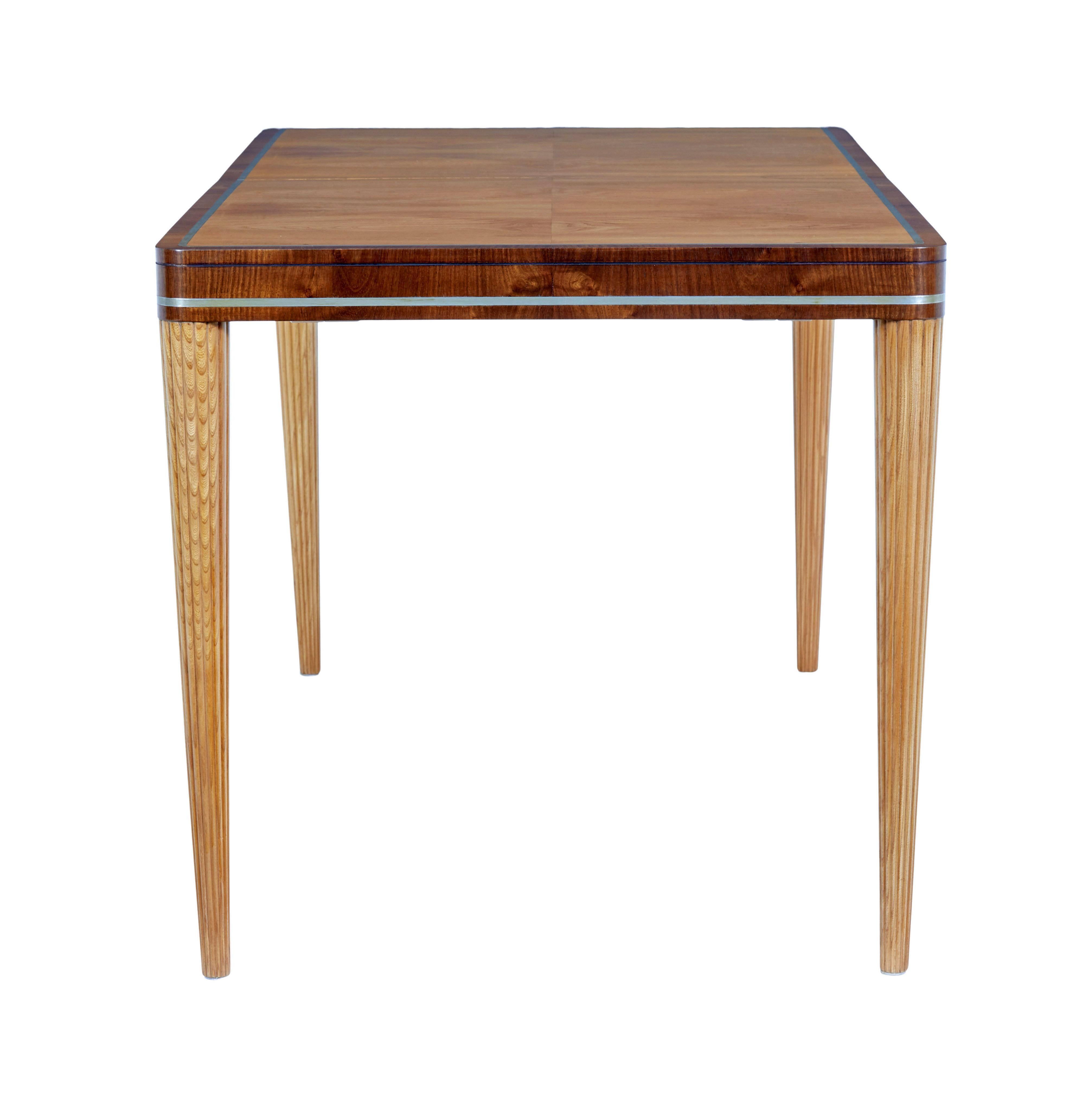 Mid-Century Modern Mid 20th century elm and mahogany desk by Carl Bergsten For Sale