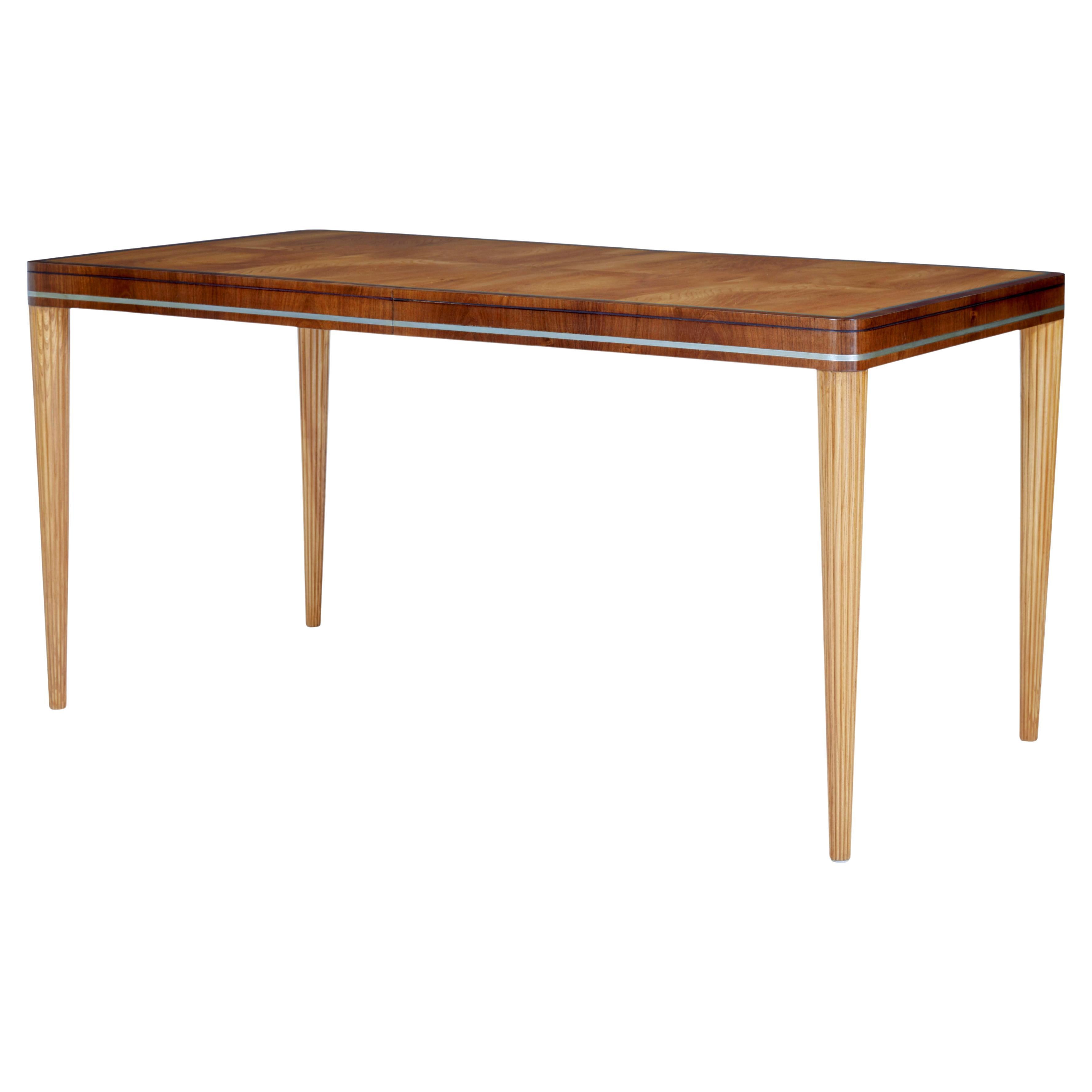 Mid 20th century elm and mahogany desk by Carl Bergsten For Sale