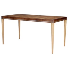 Mid-Century-Tisch aus Ulme und Mahagoni von Carl Bergsten