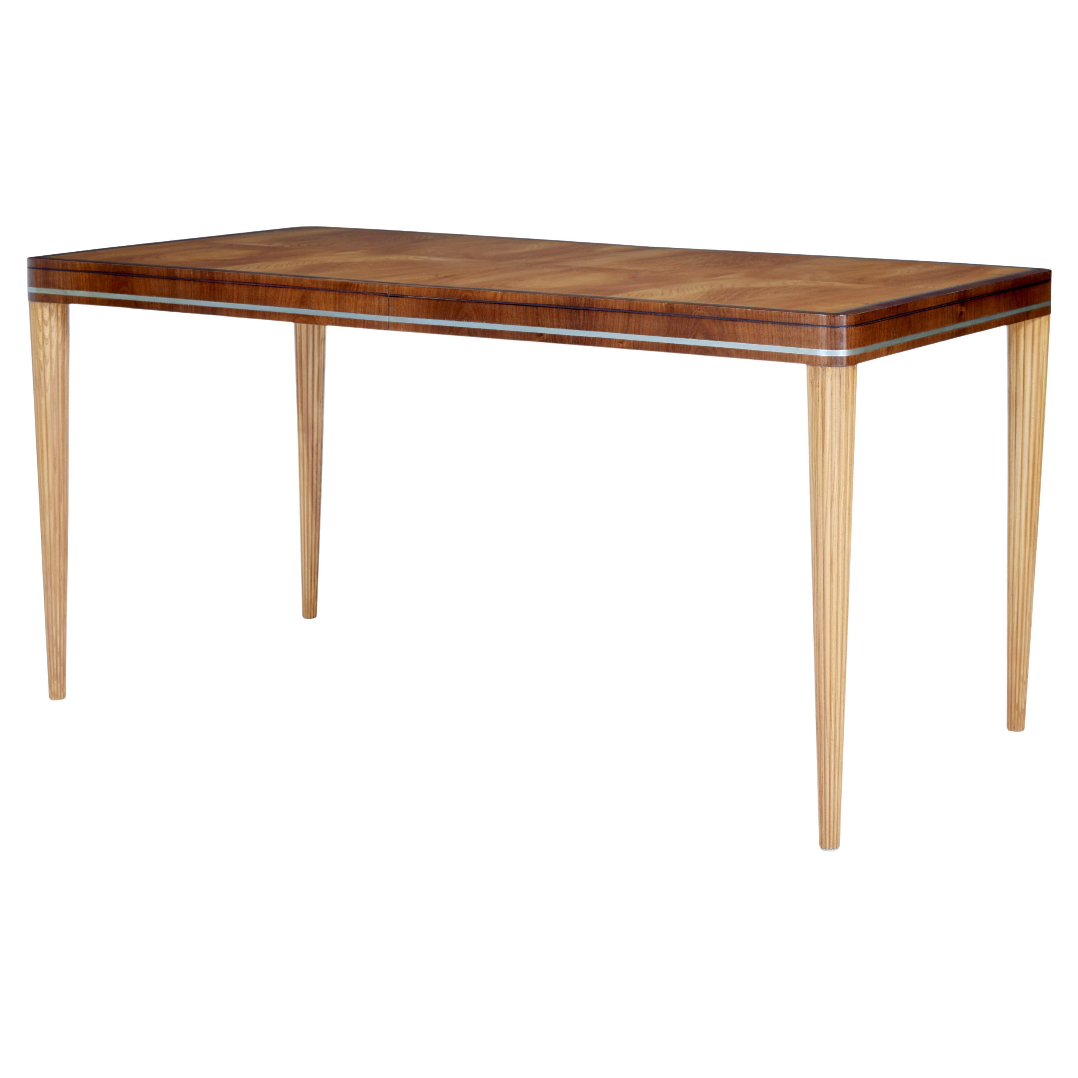 Mid-20th Century Elm and Mahogany Table by Carl Bergsten