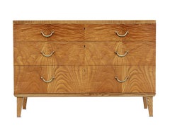 Mid-20th Century Elm Chest of Drawers by SMF Bodafors