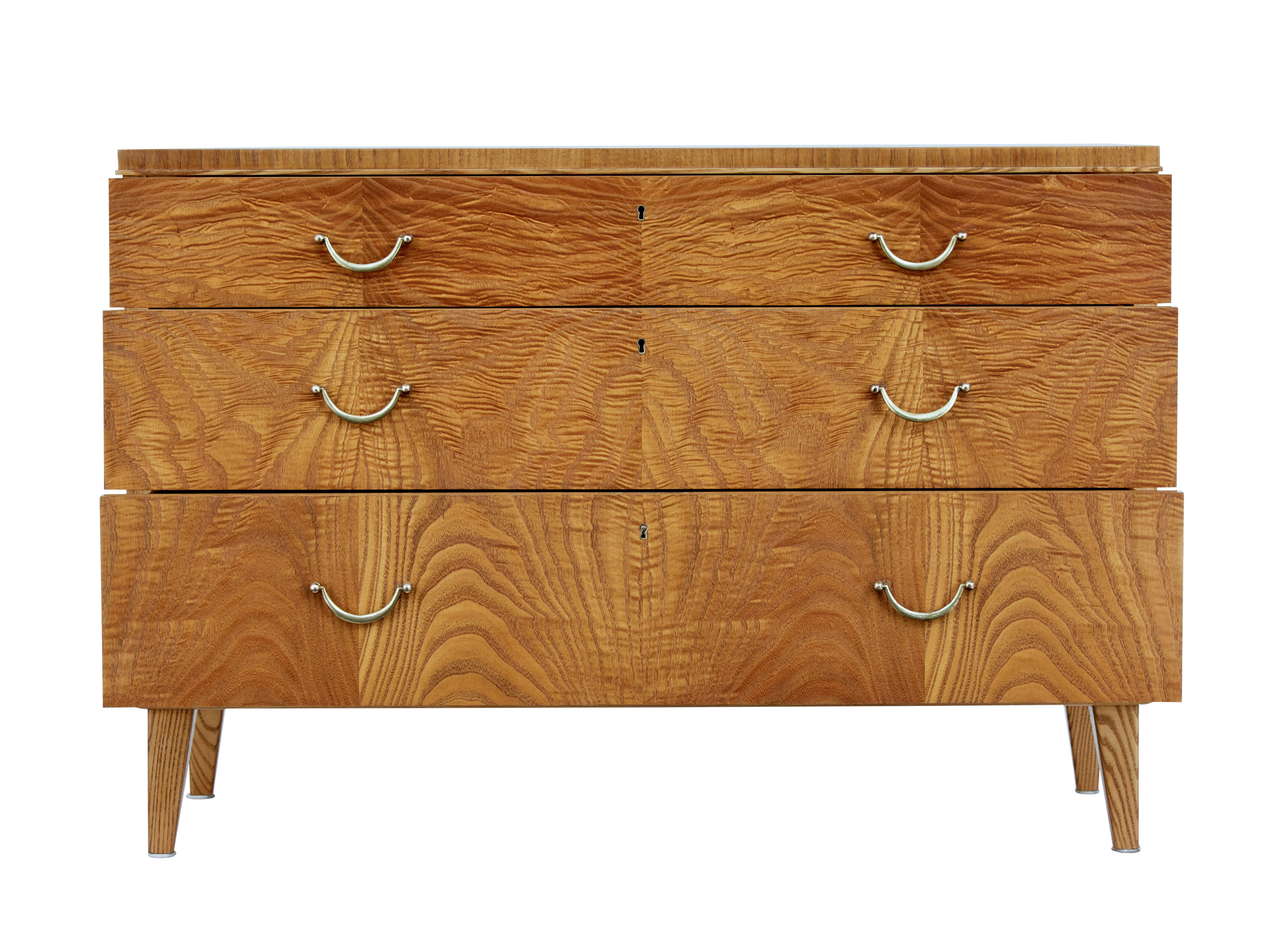 Mid-Century Modern Mid-20th Century Elm Chest of Drawers by SMF Bodafors