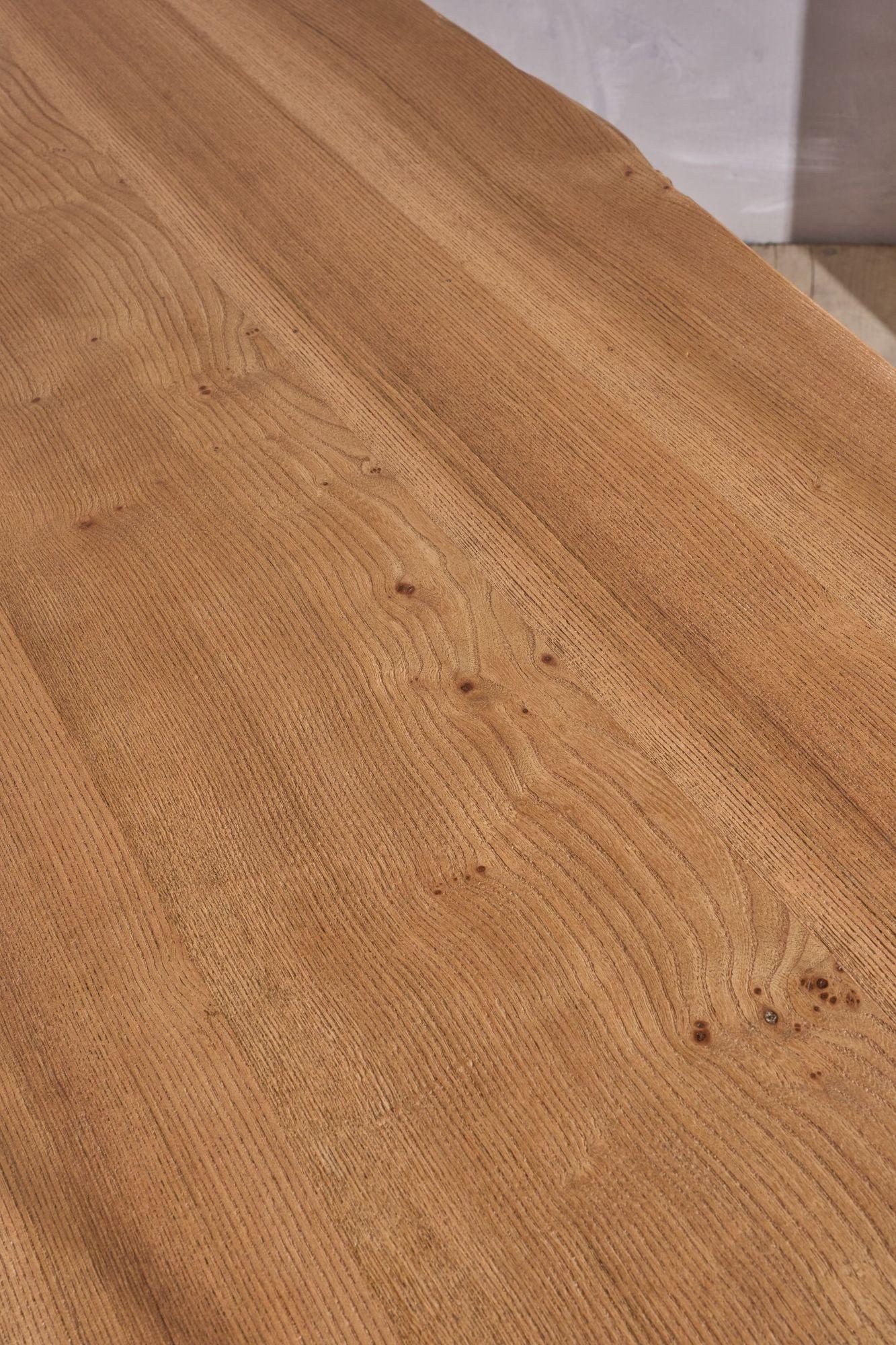 Mid 20th century Elm waney edge dining table 8