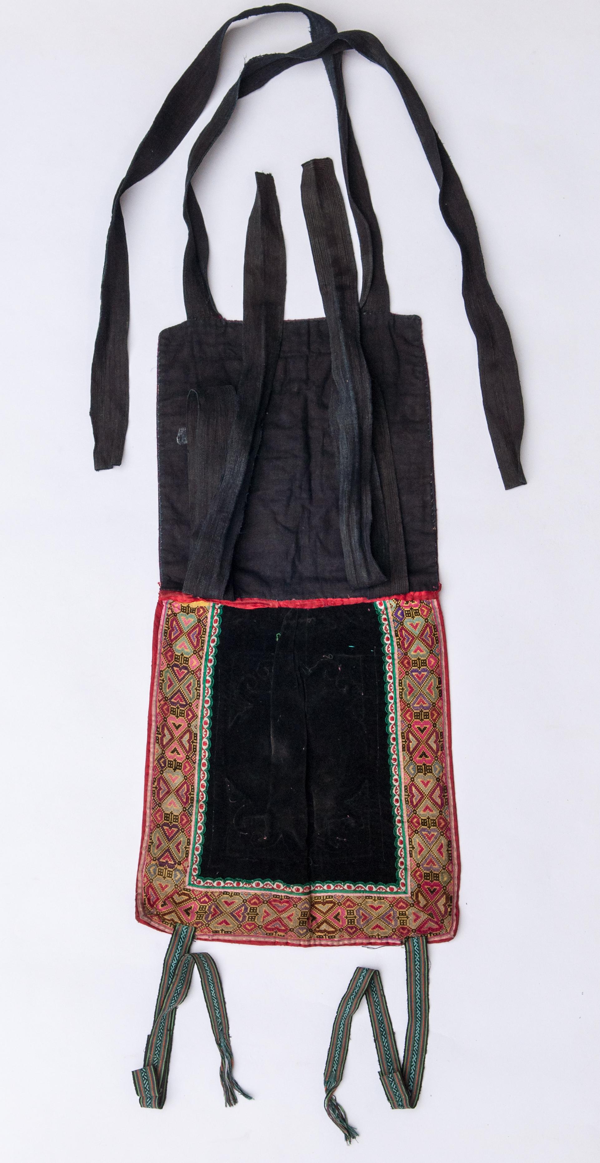 Mid-20th Century Embroidered Baby Carrier, Dong People of Guizhou, South China 9