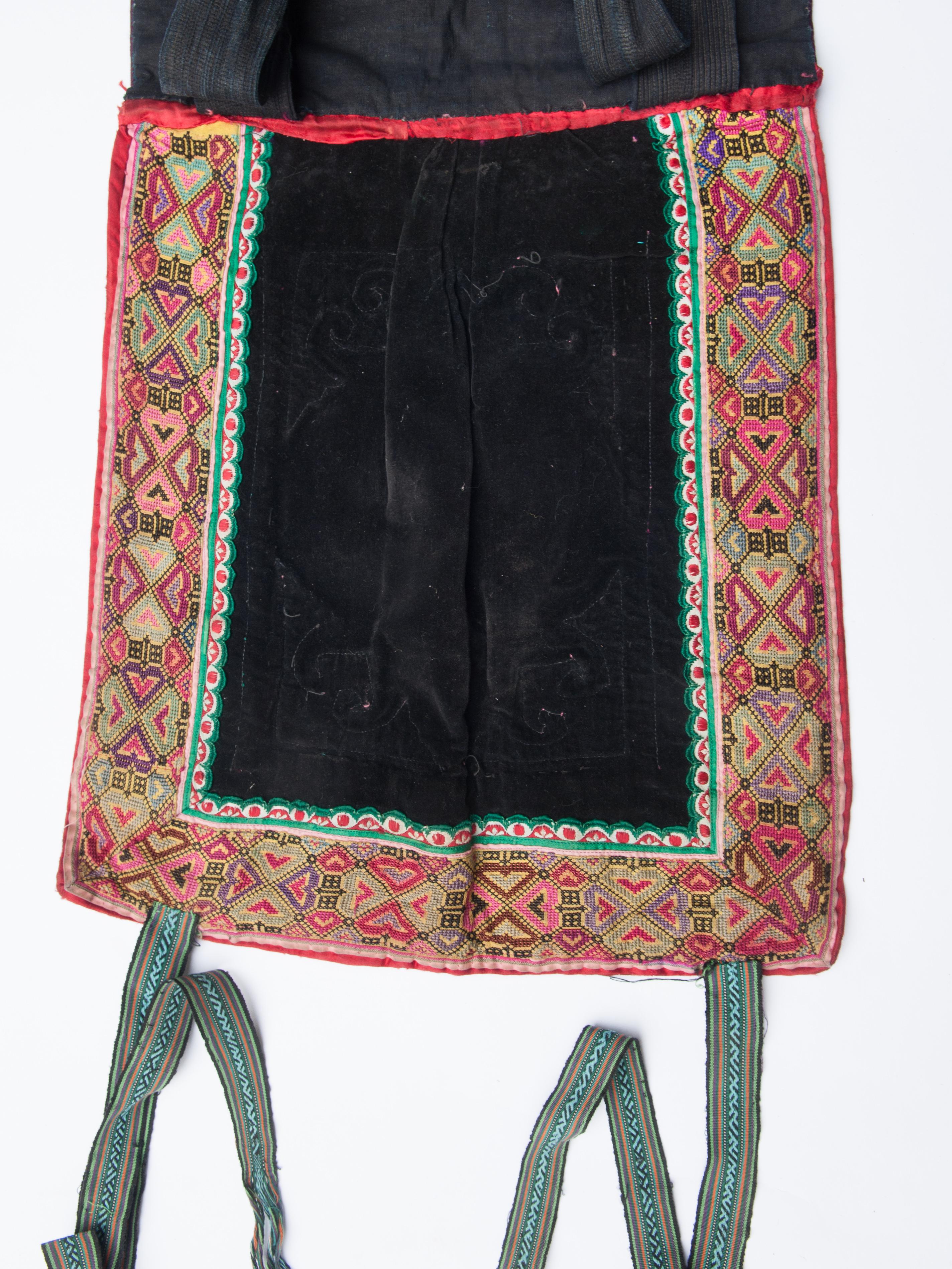 Mid-20th Century Embroidered Baby Carrier, Dong People of Guizhou, South China 10
