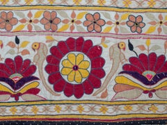 Mid-20th Century Embroidered Tribal Banjara Wall Hanging, India
