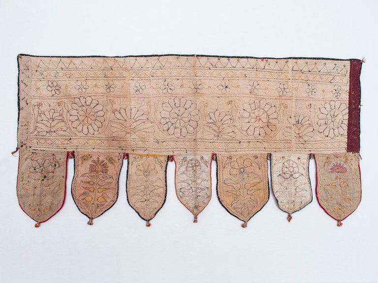 Mid-20th Century Embroidered Tribal Banjara Wall Hanging, India at 1stdibs