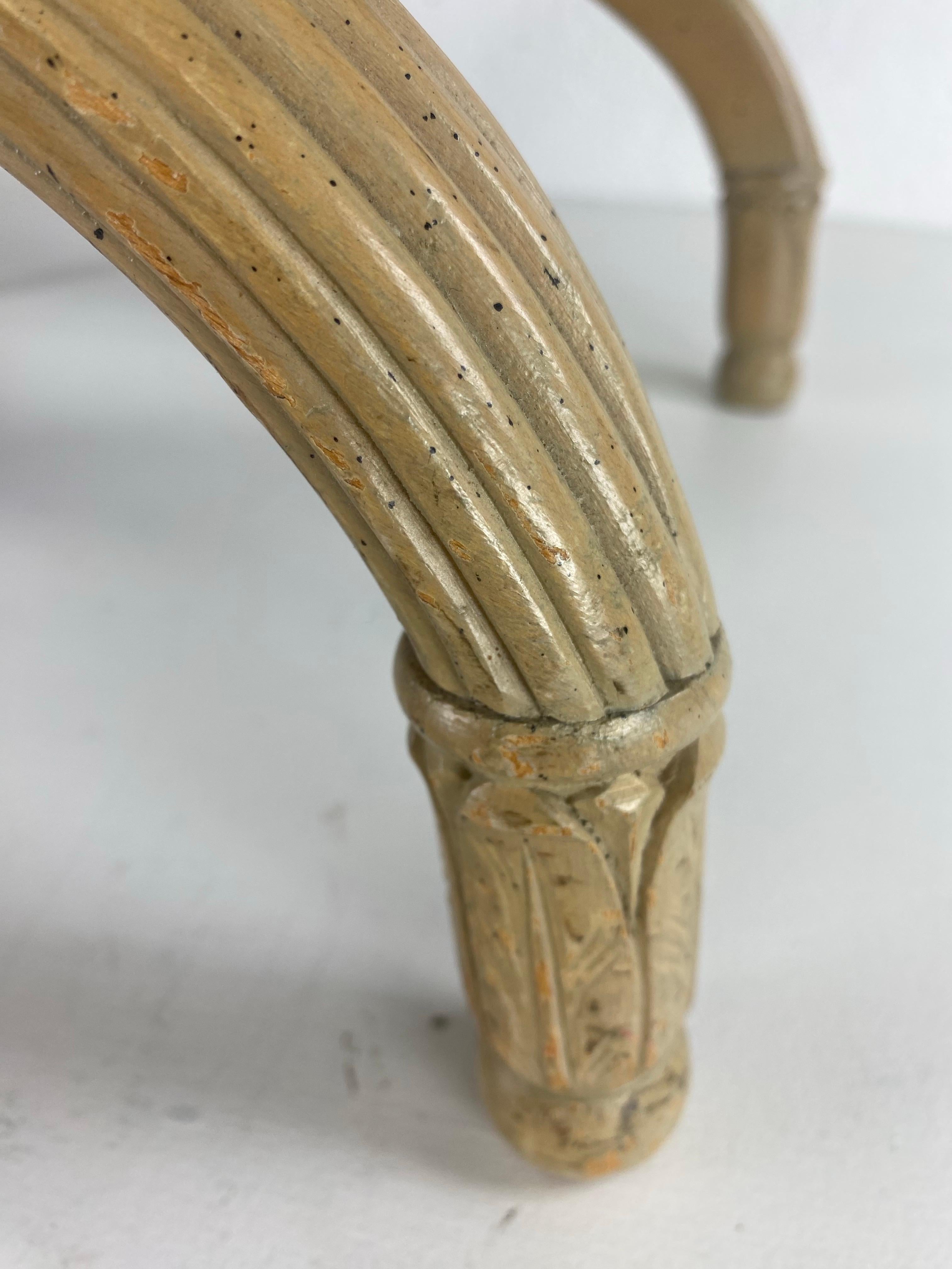 Mid 20th century Empire inspired newly upholstered bench im Angebot 2