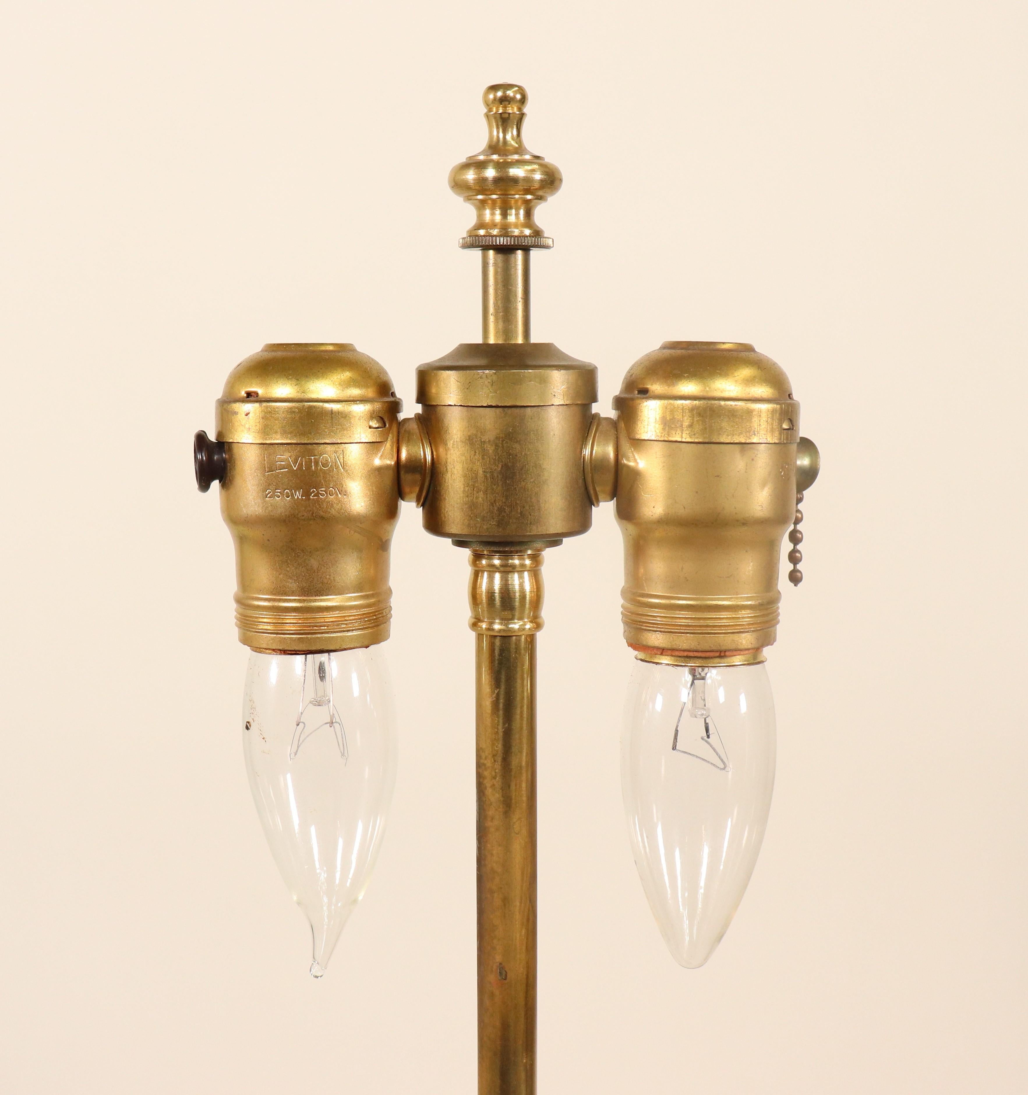 Neoclassical Mid-20th Century Empire Style Austrian Crystal and Gilt Bronze Table Lamp