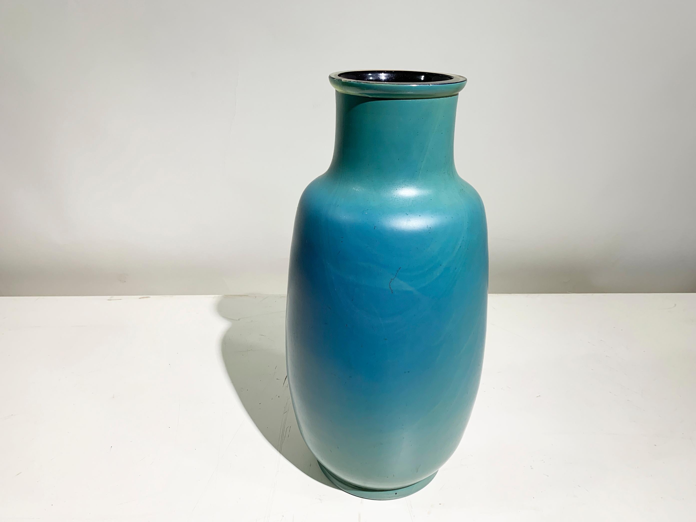 Mid-Century moderno Vaso in vetro smaltato della metà del XX secolo, Francia, circa anni '50 in vendita