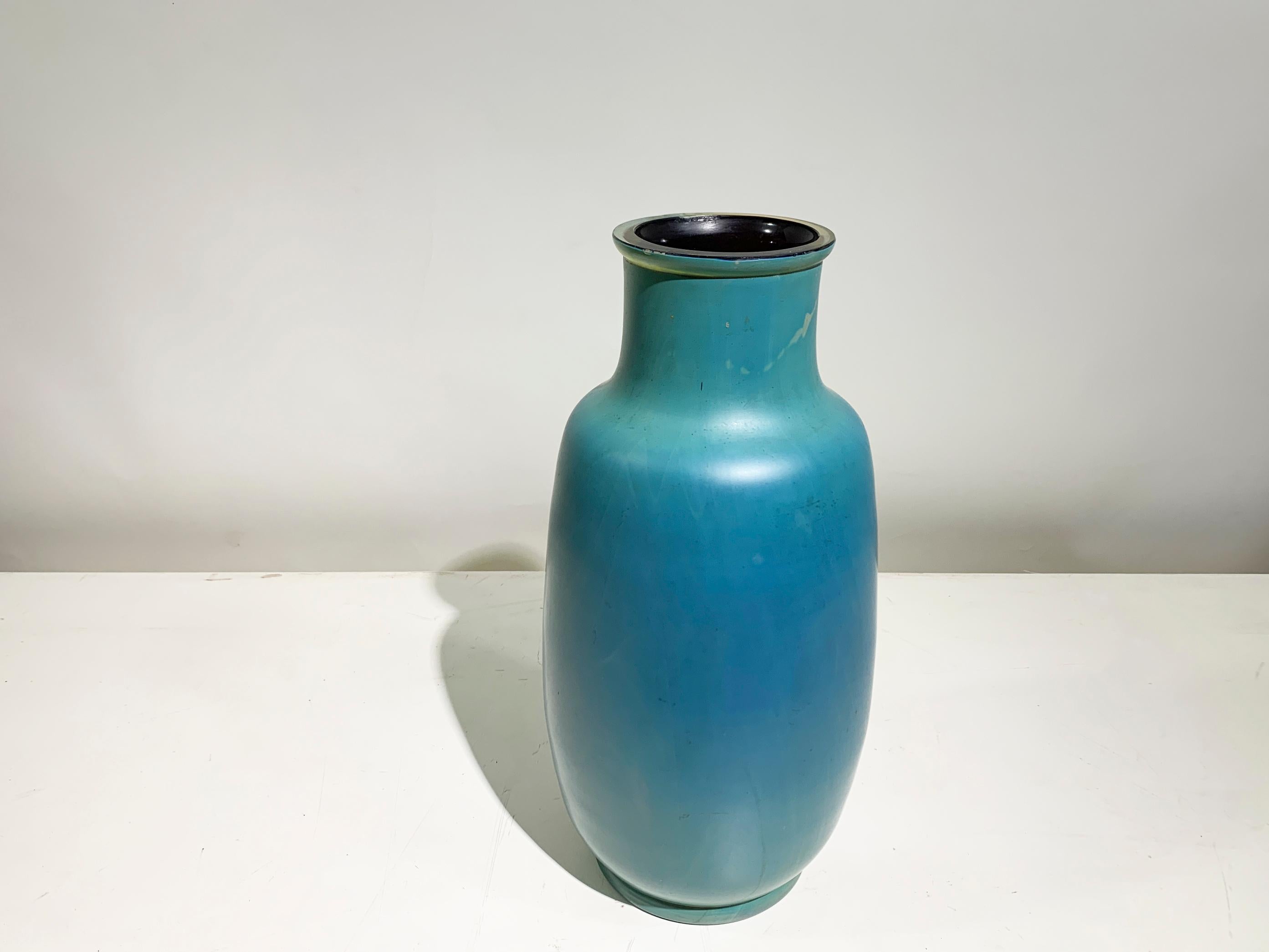 Francese Vaso in vetro smaltato della metà del XX secolo, Francia, circa anni '50 in vendita