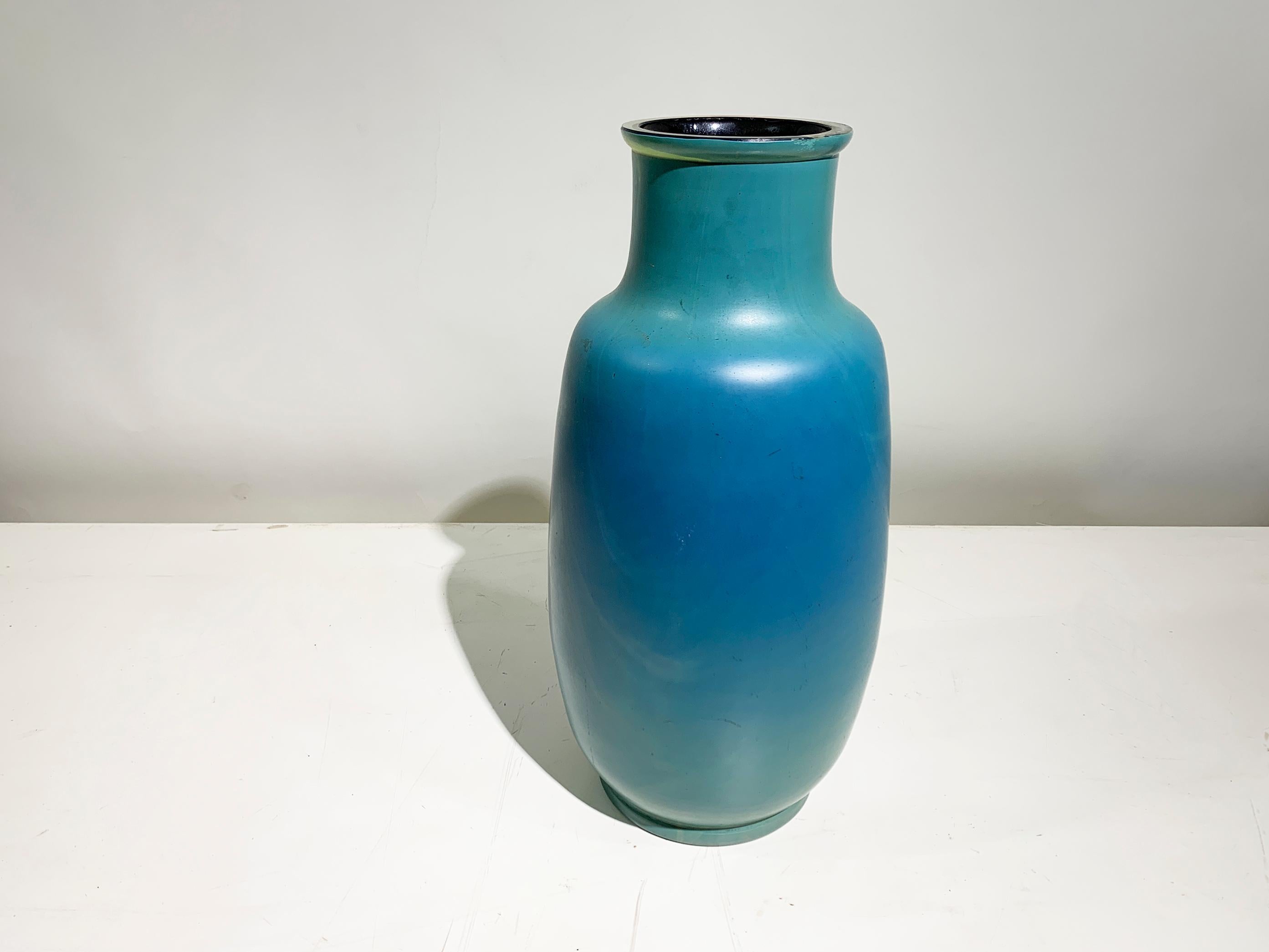 Vaso in vetro smaltato della metà del XX secolo, Francia, circa anni '50 in vendita 1