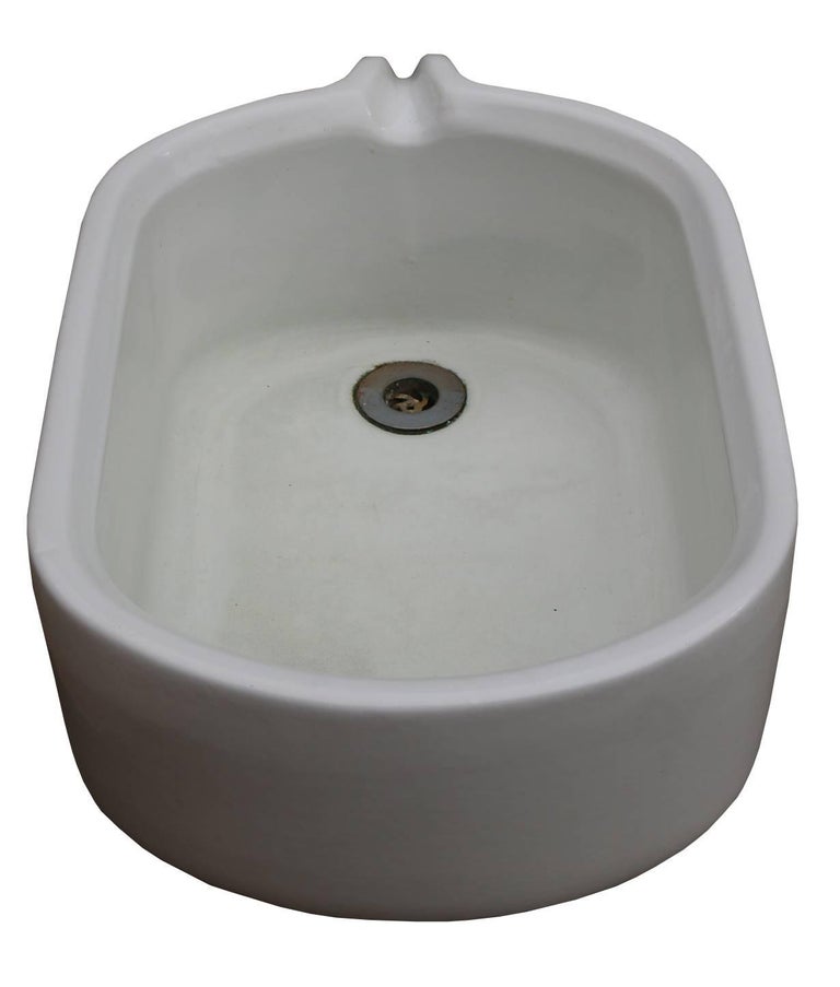 Mid 20th Century English Belfast Oval Sink With Spout