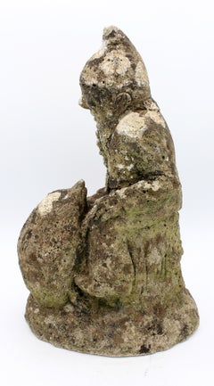 Mid-20th Century English Cast Stone Garden Gnome