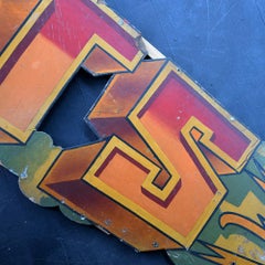 Mid-20th Century English Fairground Panel