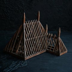 Mid-20th Century English Hand-Crafted Rooftop Frame Model