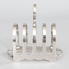 Mid-20th Century English Mappin & Webb Silver Plate Toast Rack