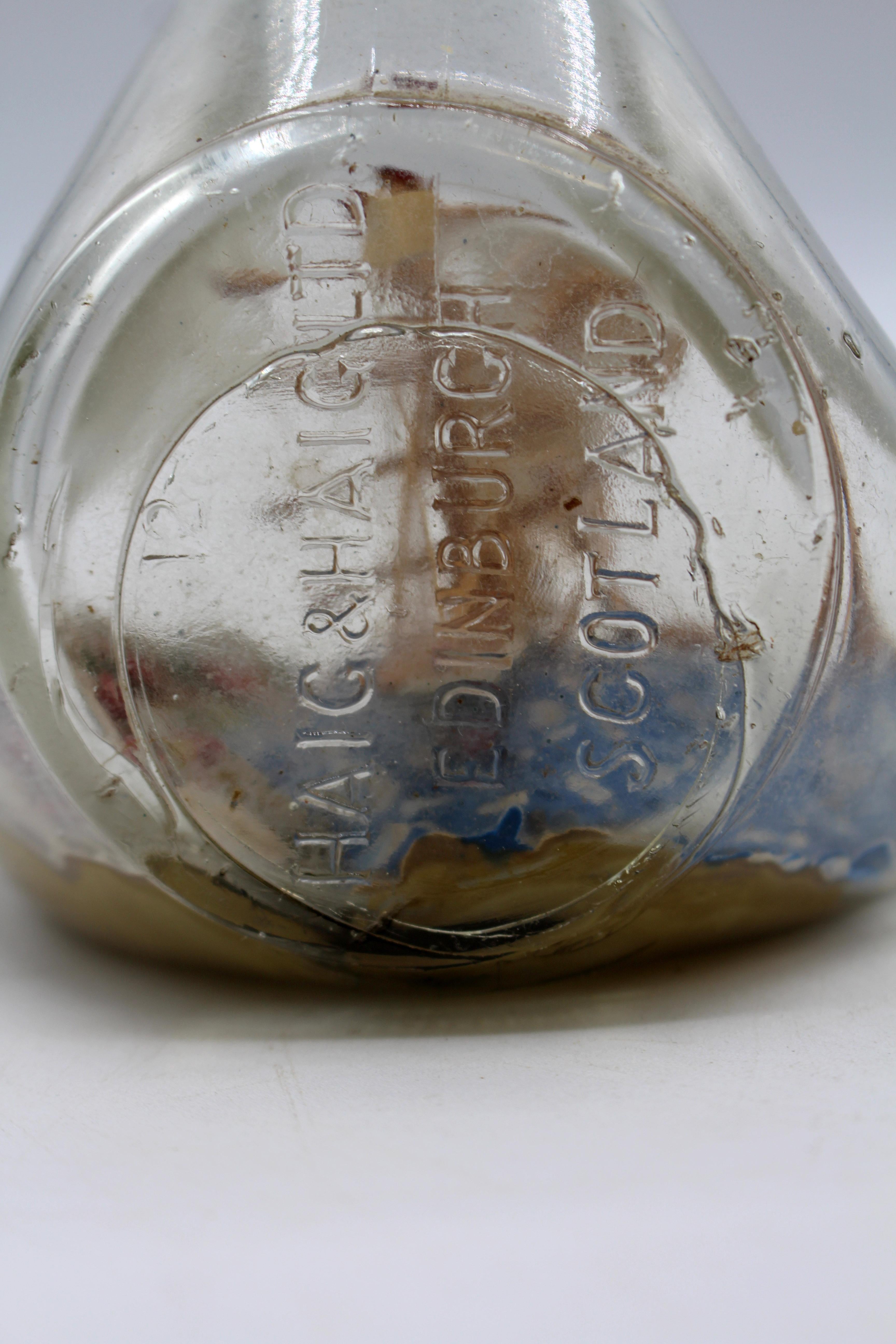 Mid-20th Century English Model of a Ship Wreck in a Bottle In Good Condition For Sale In Chapel Hill, NC