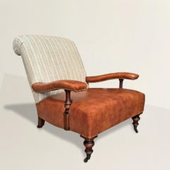 Mid-20th Century English Open Arm Chair