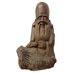 Figura de piedra fundida inglesa o china de exportación de mediados del siglo XX
