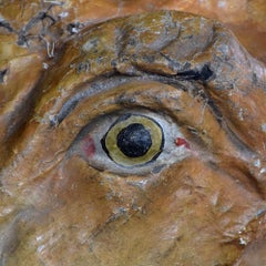 Mid-20th Century English Papier Mache Giraffe Puppet Head