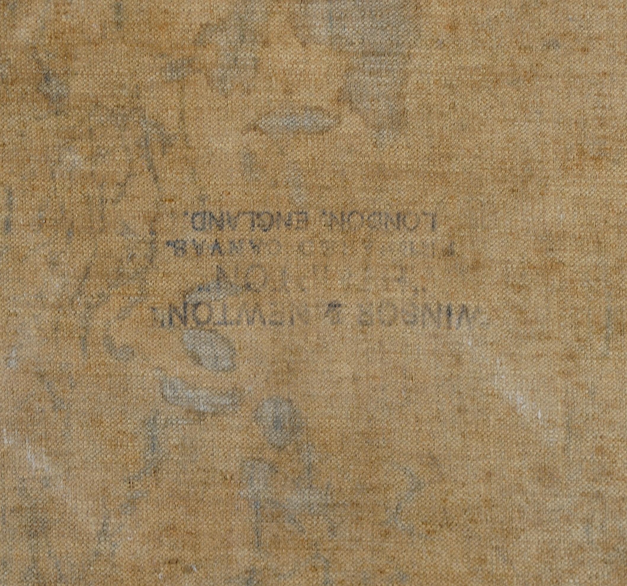Fiori, gatto e libro - Pittura a olio English Impressionist della metà del XX secolo in vendita 4