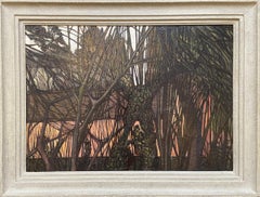 Into the Woods, Englische abstrakte Öllandschaft des 20. Jahrhunderts