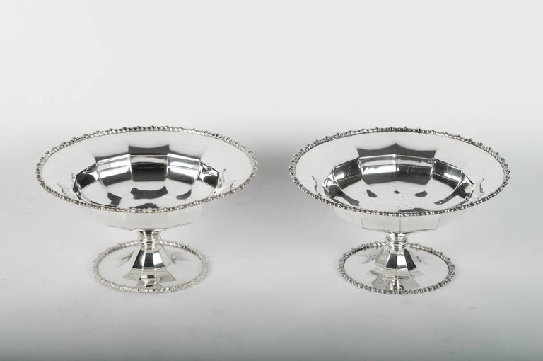 Mid-20th Century English Silver Plate Compote Set For Sale at 1stDibs