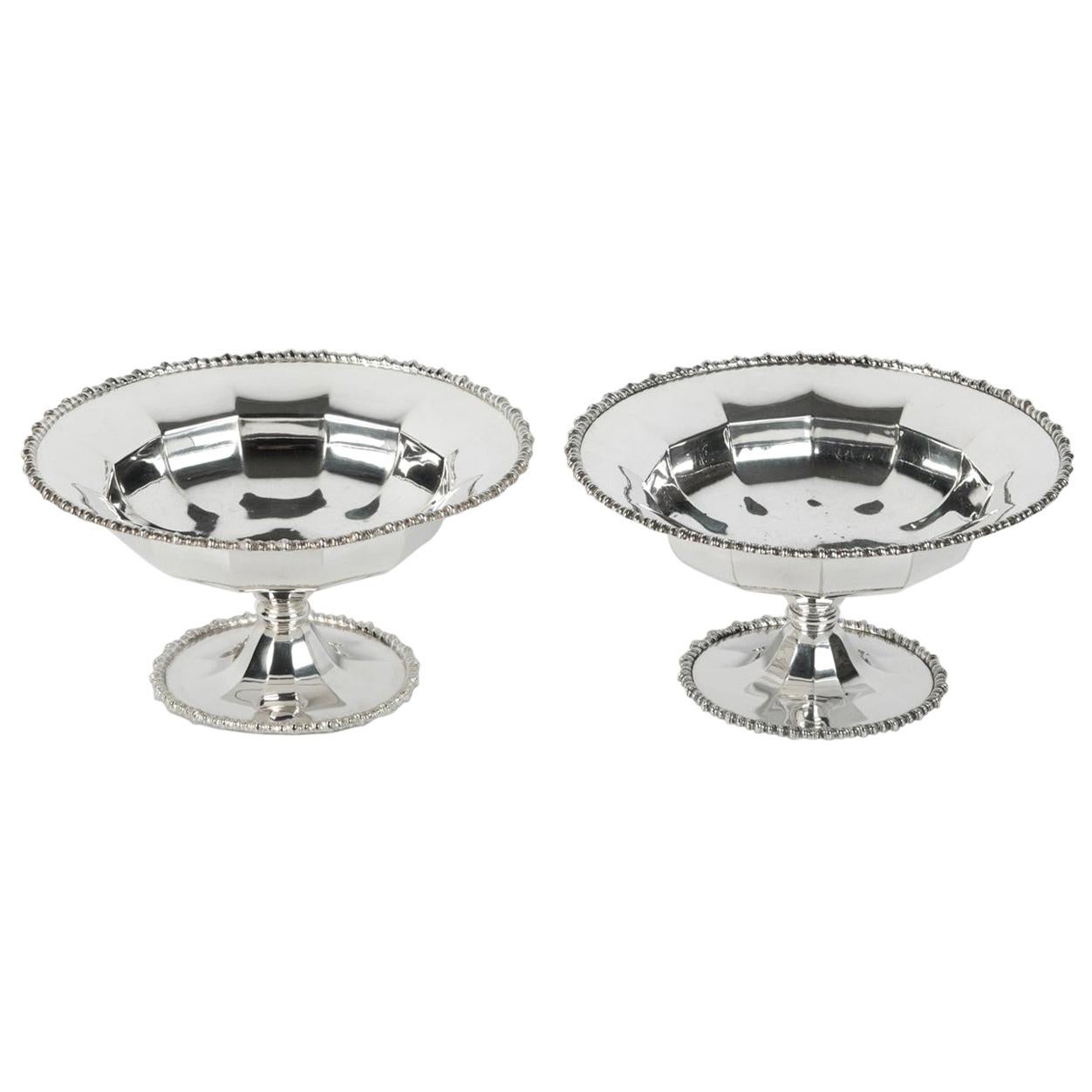 Mid-20th Century English Silver Plate Compote Set For Sale