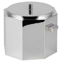 Mid 20th Century English Silver Plated Octagonal Ice Bucket c.1960