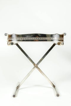 Mid-20th Century English Silver Plated Table Tray Stand