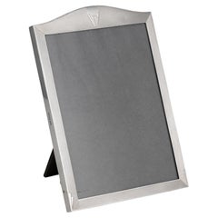 Mid 20th Century English Solid Silver Photo Frame, Walker & Hall, London c.1948