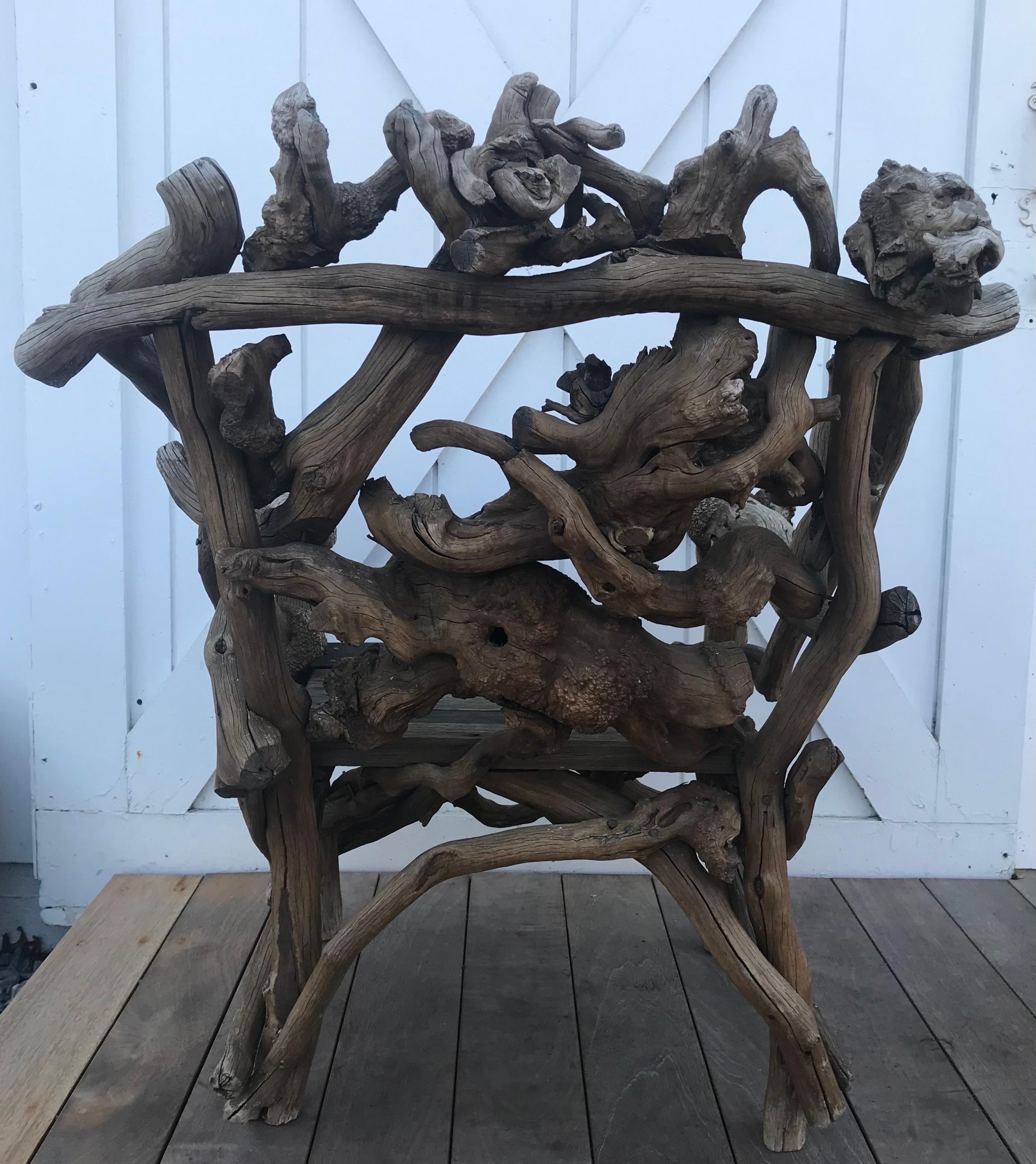 Mid-20th Century European Rhododendron Root Armchair  For Sale 5