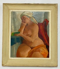 Mid-20th Century Expressionist Nude Painting