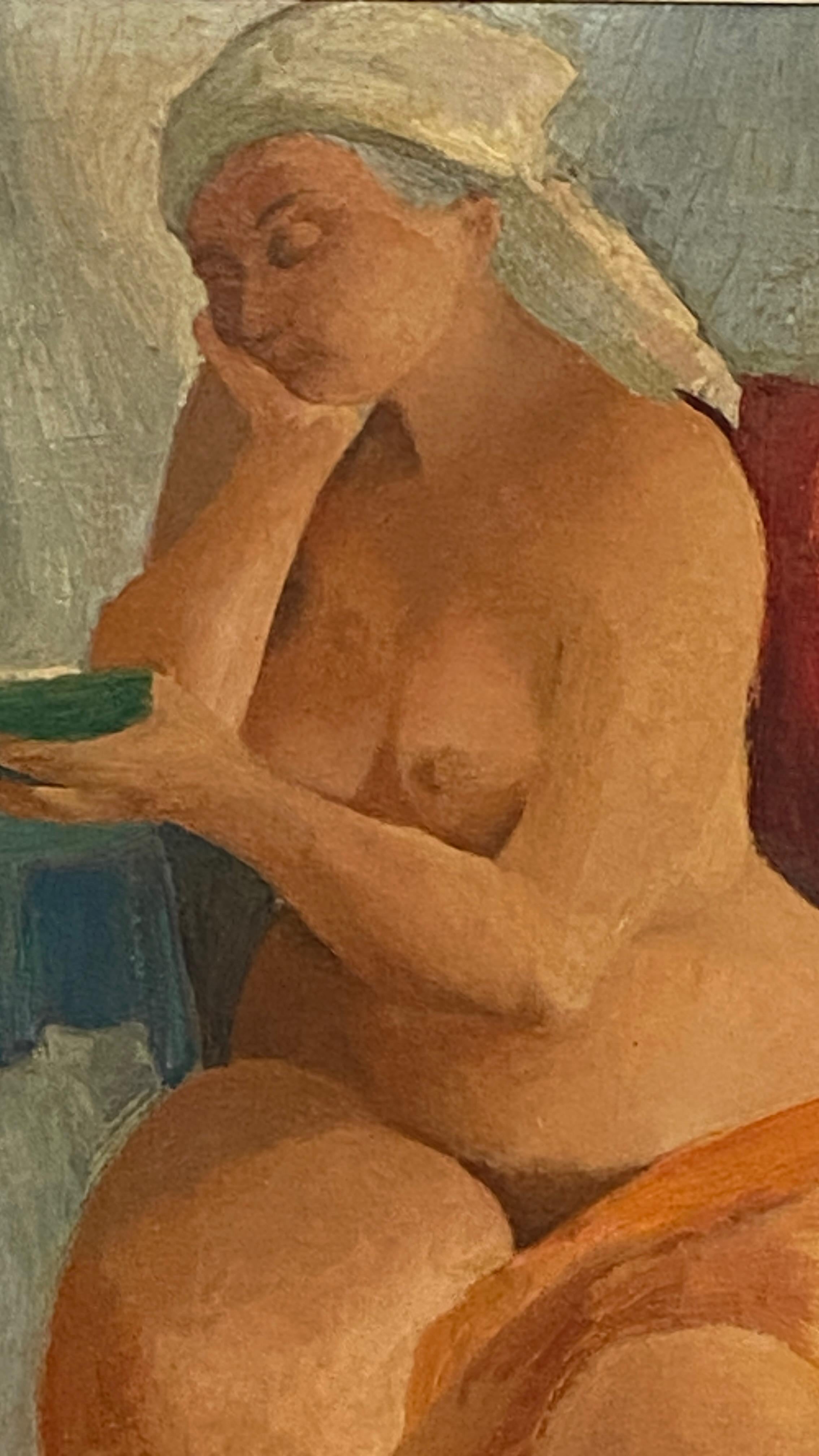 Pittura espressionista di nudo della metà del XX secolo in vendita 3