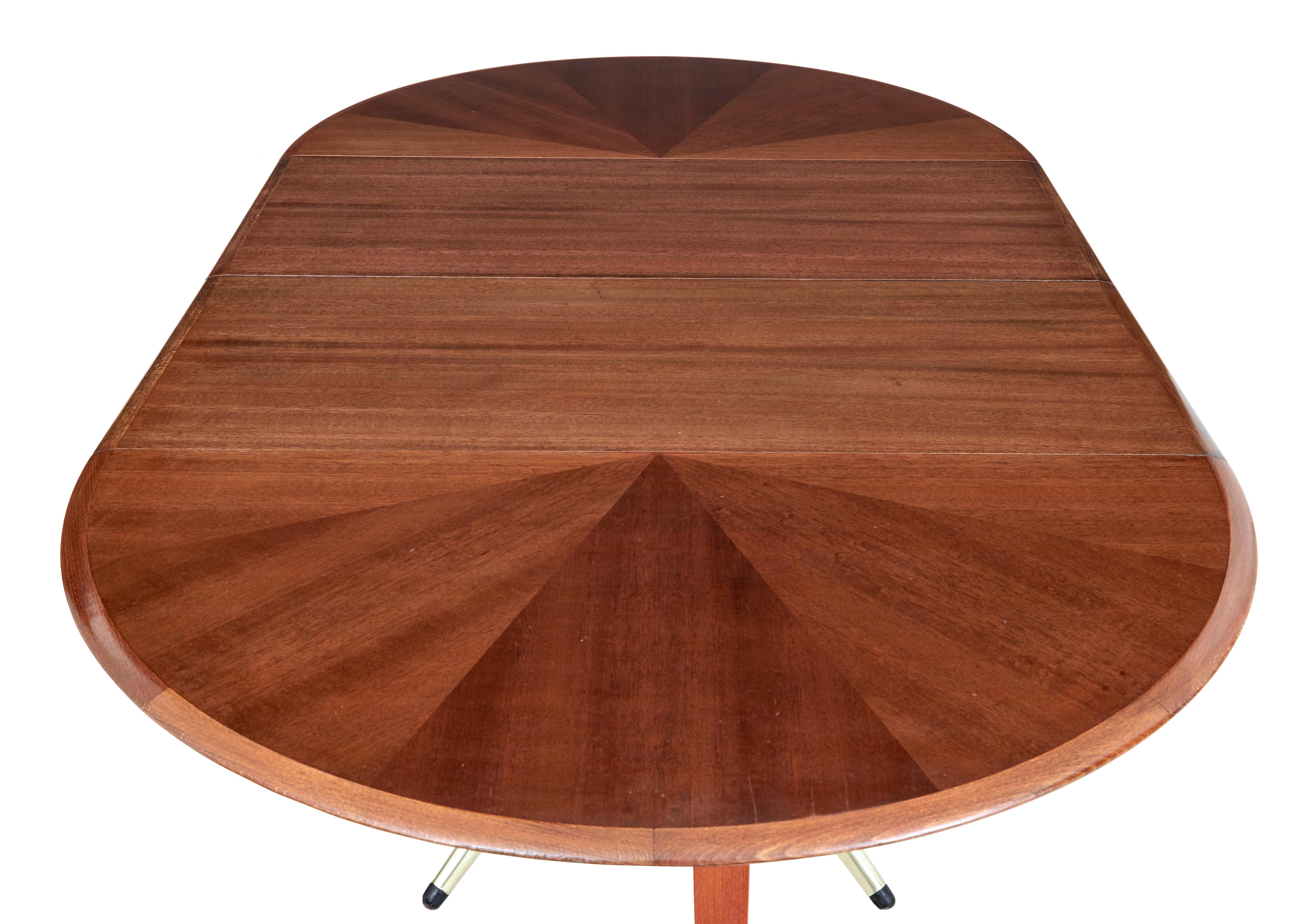 Swedish Mid 20th Century Extending Teak Dining Table by David Rosen