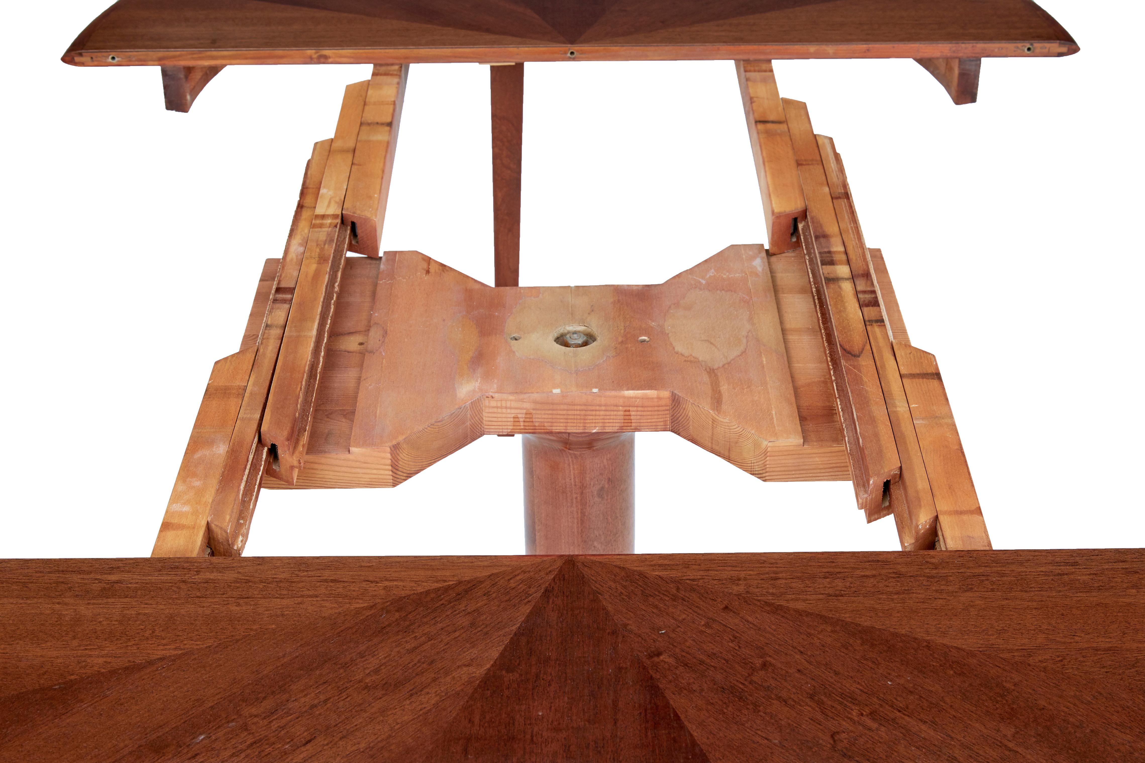 Hand-Crafted Mid 20th Century Extending Teak Dining Table by David Rosen