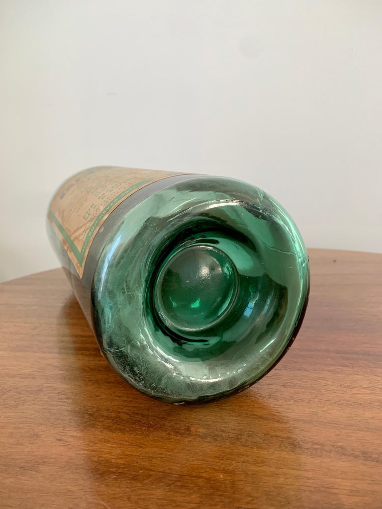 Mid20th Century Extra Large Martini and Rossi Vermouth Glass Bottle