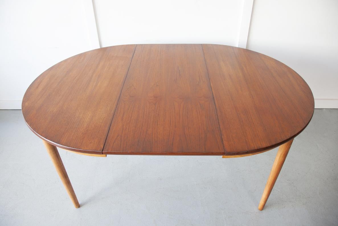 Danish Mid-20th Century Farstrup Dining Table with Extending Leaf, Denmark