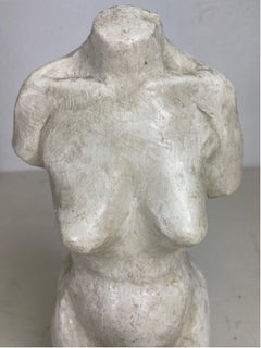 Mid-20th century female nude study plaster sculpture