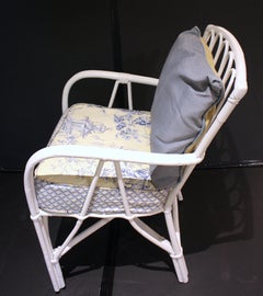 Mid-20th Century Ficks Reed Rattan Arm Chair