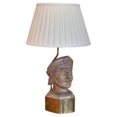 Retro Mid 20th Century Figural Head Lamp