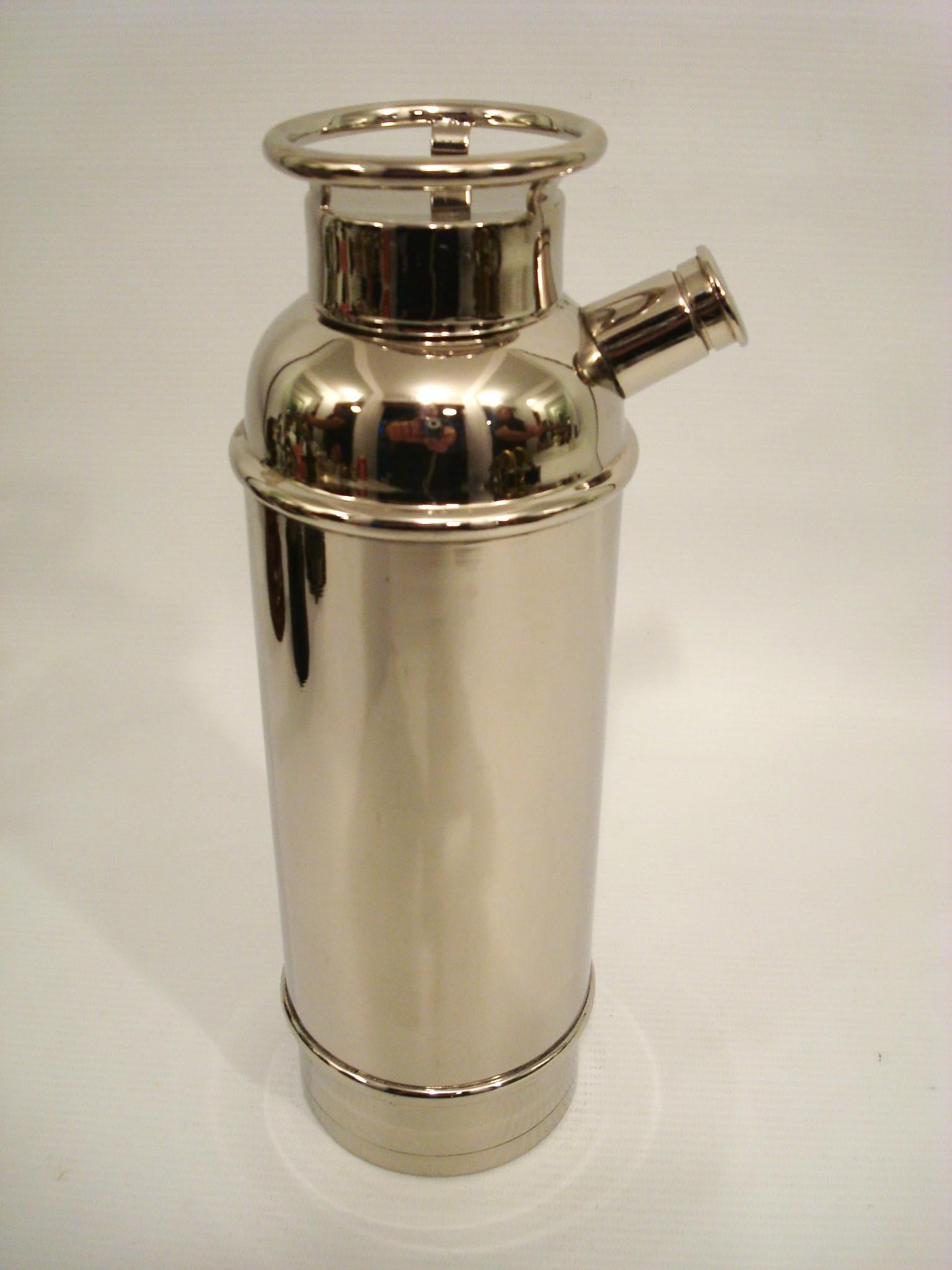 English Mid 20th Century Fire Extinguisher Cocktail Shaker. Asprey UK 