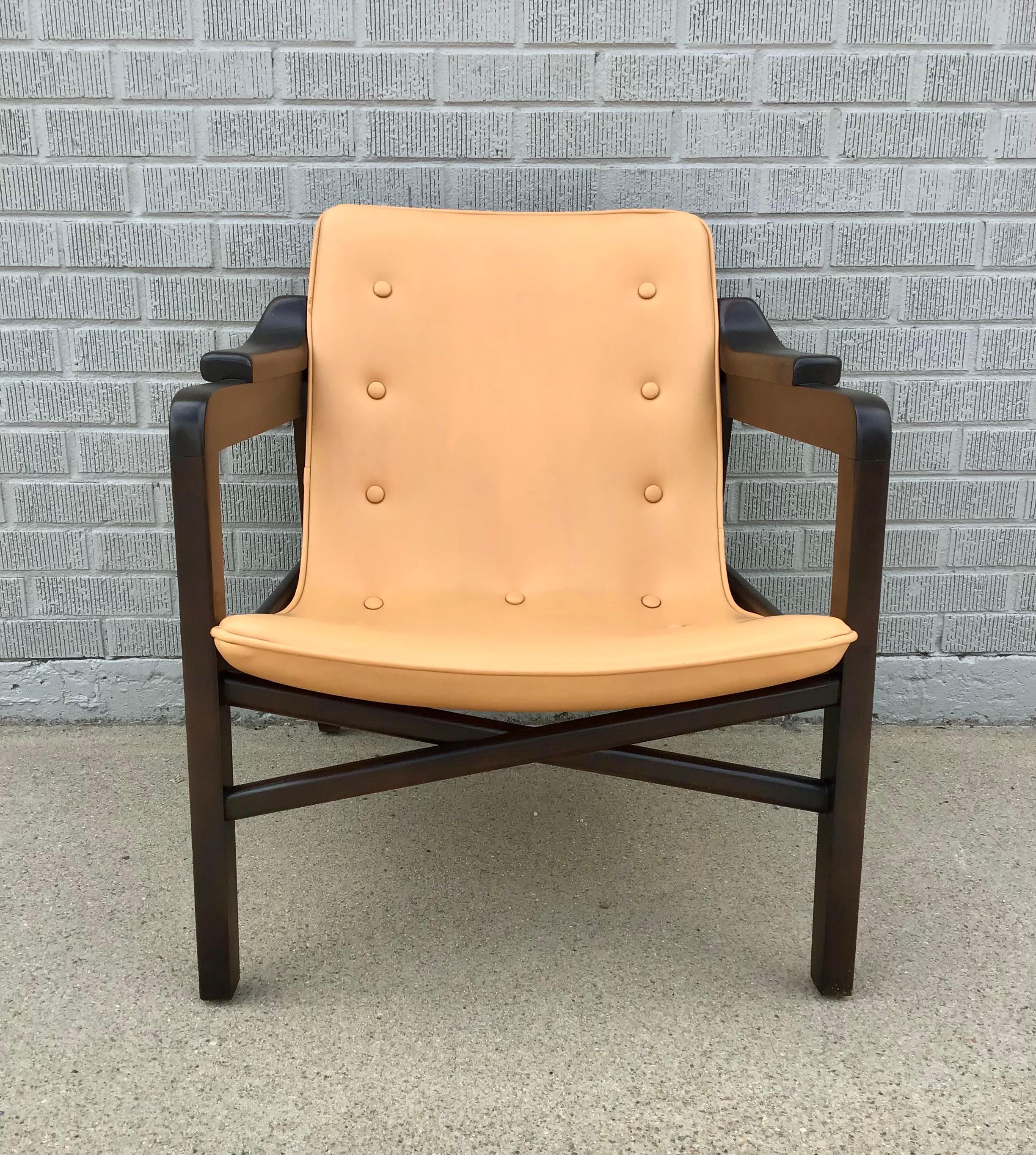 Mid-Century Modern Chaise de cheminée du milieu du 20e siècle attribuée à Tove & Edvard Kindt-Larsen en vente
