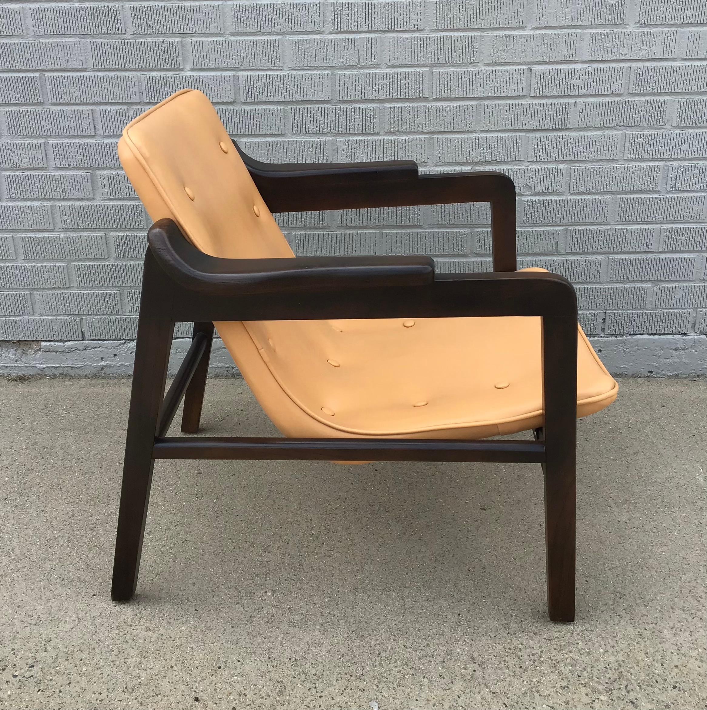 Chaise de cheminée du milieu du 20e siècle attribuée à Tove & Edvard Kindt-Larsen en vente 2