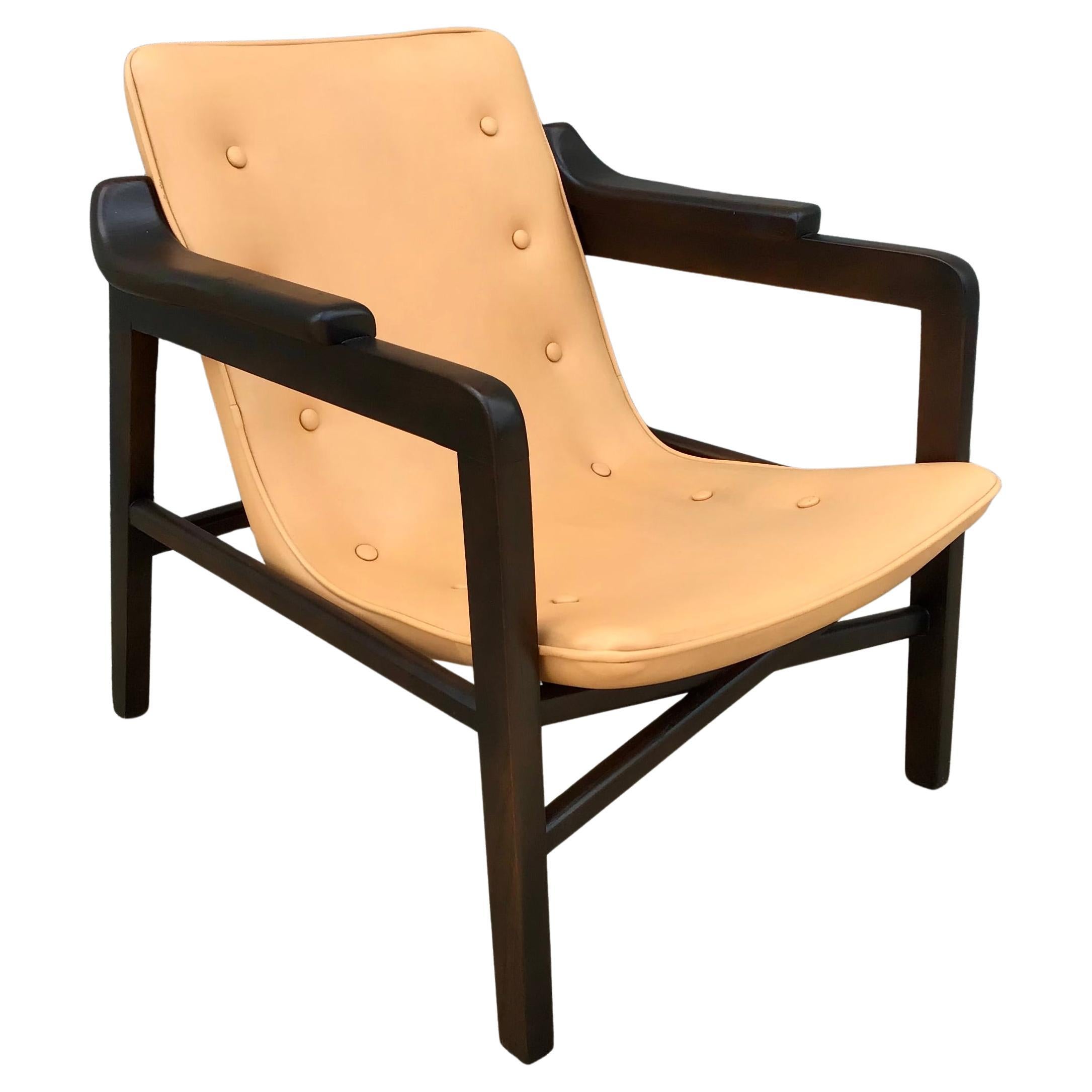 Mid 20th Century Fireplace Chair Attributed to Tove & Edvard Kindt Larsen