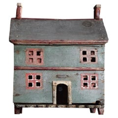 Used Mid-20th Century Folk Art House Model