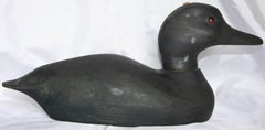 Folk Art Wooden Duck Decoy, Mid-20th Century