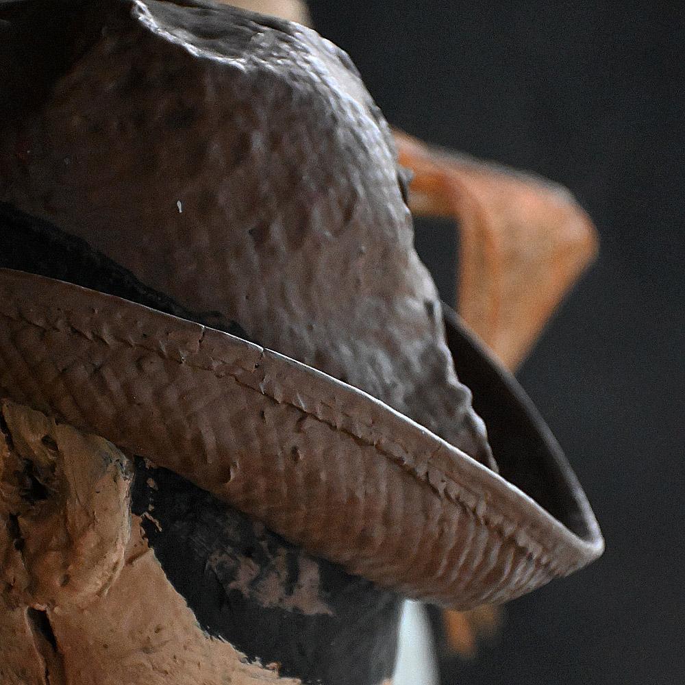 Mitte des 20. Jahrhunderts folkart geschnitzt Holz Außenseiter Kunstfiguren im Angebot 7