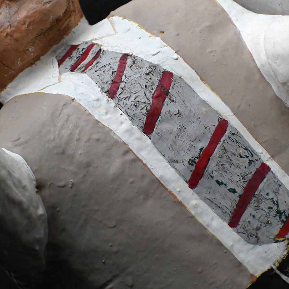 Mitte des 20. Jahrhunderts folkart geschnitzt Holz Außenseiter Kunstfiguren im Angebot 8